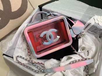 Chanel Filigree Vanity Case PVC 17cm