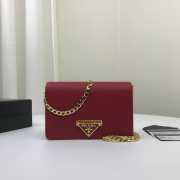 Prada Chain Strap Mini Bag 18CM Red - 1