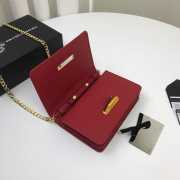 Prada Chain Strap Mini Bag 18CM Red - 6