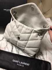 YSL Loulou Puffer Handbag 29cm White - 5