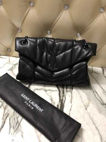 YSL Loulou Puffer Handbag 35cm Black