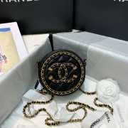 Chanel Round Chain Bag 12cm Black - 6