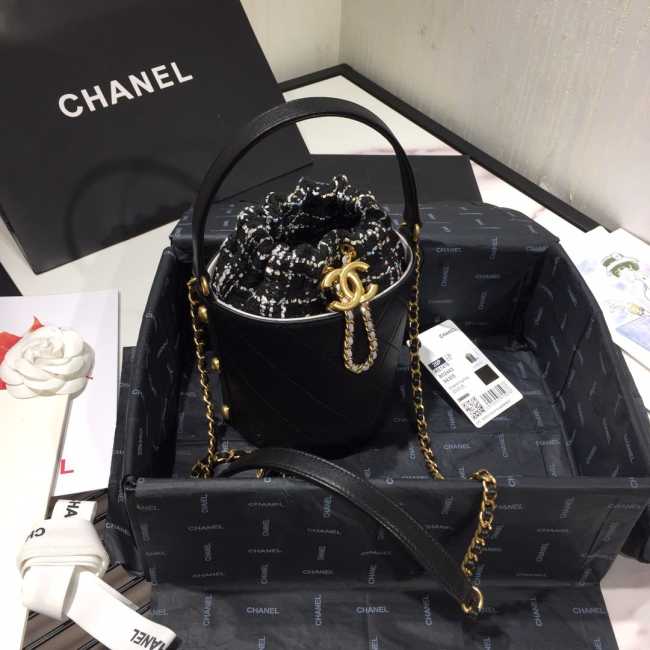 Chanel Small Drawstring Bag Calfskin - 1