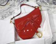 Dior Saddle Bag Red 25cm 004 - 1