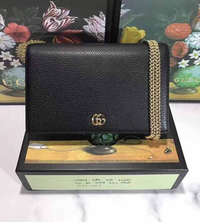 Gucci Marmont Leather mini chanin bag - 1