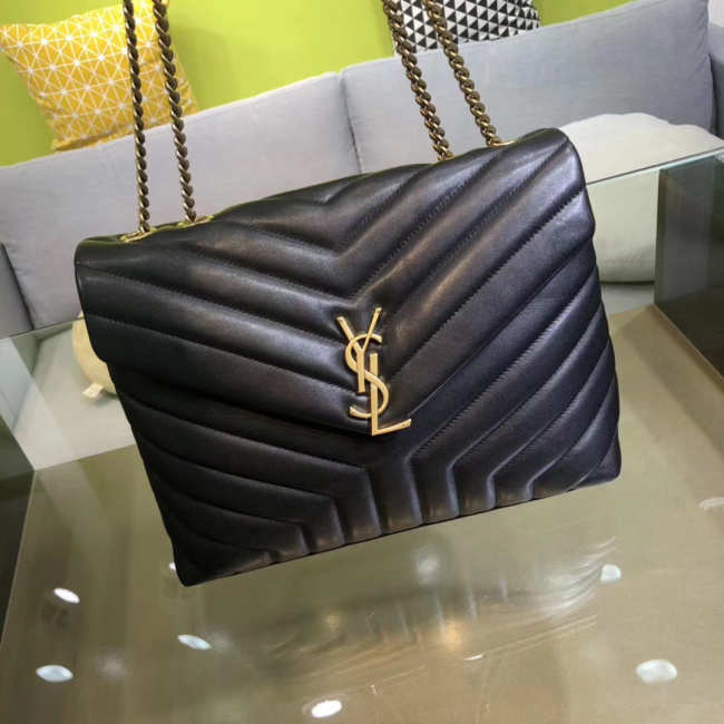 YSL Loulou Bag 30cm Black - 1