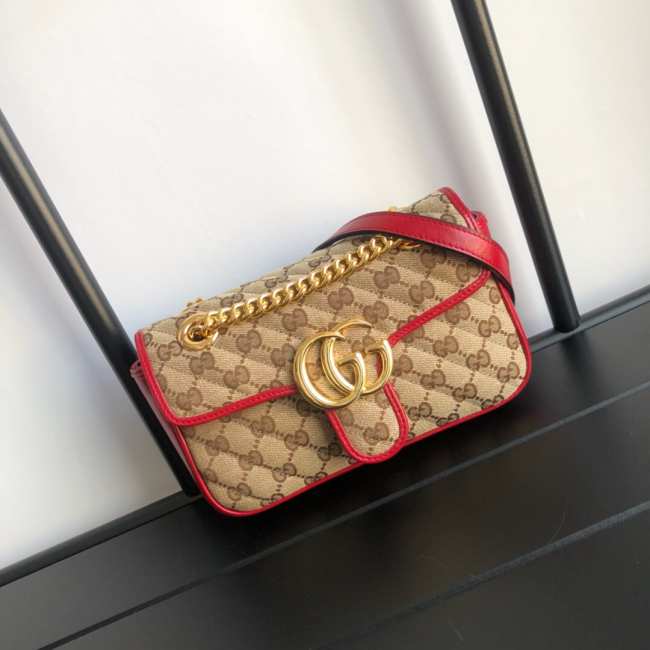 Gucci Marmont Matelasse Mini Bag 22cm Red - 1