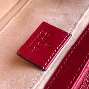 Gucci Marmont Matelasse Mini Bag 22cm Red - 5