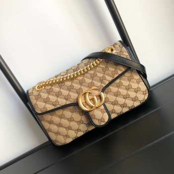 Gucci Marmont Matelasse Bag 26cm Black