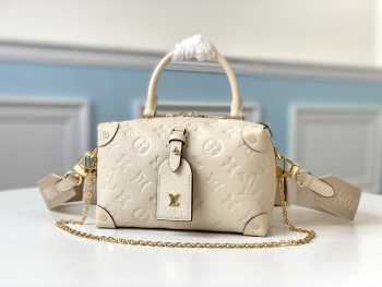 Louis Vuitton Petite Malle Souple Handbag M56319 white