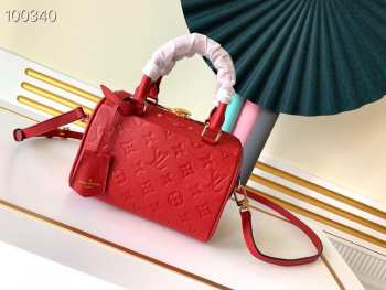 LV Speedy Bandoulière 20 Monogram Empreinte Leather 004