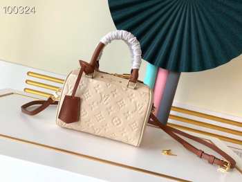 LV Speedy Bandoulière 20 Monogram Empreinte Leather 007