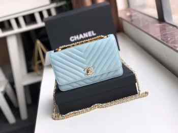 Chane WOC Blue Bag 19CM