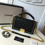 Chanel Leboy Handbag Black 25cm - 1