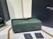 YSL Monogram College Bag Green 24cm - 2