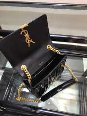 YSL Vicky Shoulder Chain Bag Black 20cm - 2