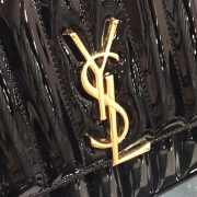 YSL Vicky Shoulder Chain Bag Black 20cm - 4