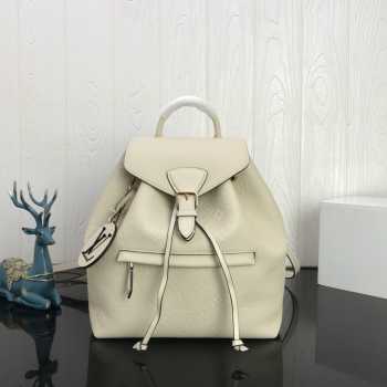 Louis Vuitton Montsouris Monogram Empreinte Backpack white