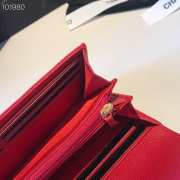 Chanel LeBoy Wallet Caviar Red 19CM  - 2