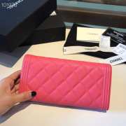 Chanel LeBoy Wallet Caviar Rose Pink 19CM - 2