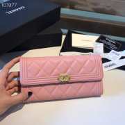 Chanel LeBoy Wallet Caviar Pink 19CM - 6