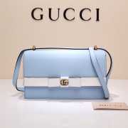 Gucci Marmont Shoulder Bag 432680 Blue 25cm - 1