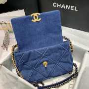 Chanel 19 Demin Bag 26cm Dark Blue - 6