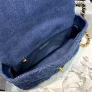 Chanel 19 Demin Bag 30cm Dark Blue - 4