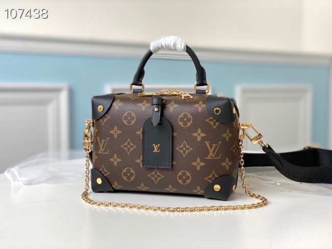 LV Petite Malle Souple Bag M45531 Black 20cm - 1