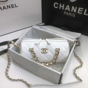 Chanel Bowling Bag-AS1899 White