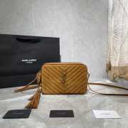 YSL Lou Camera Bag Brown 23cm - 1