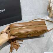 YSL Lou Camera Bag Brown 23cm - 3