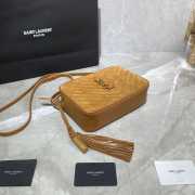 YSL Lou Camera Bag Brown 23cm - 4