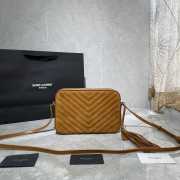 YSL Lou Camera Bag Brown 23cm - 6