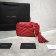 YSL Lou Camera Mini Bag Red 18cm - 2