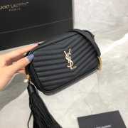 YSL Lou Camera Mini Bag Black 18cm - 1