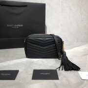 YSL Lou Camera Mini Bag Black 18cm - 2