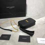 YSL Lou Camera Mini Bag Black 18cm - 3