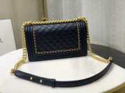 Chanel Leboy Bag Navy Blue 25CM - 5