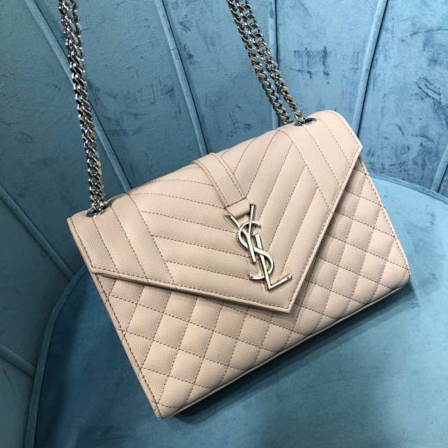 YSL Envelope Bag 24cm Pink - 1