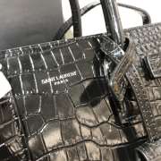 YSL Sac De Jour Bag Black 26cm with Silver Hardware - 6