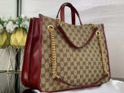 Gucci Horsebit 1955 Large Tote Bag Red - 6