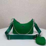 Prada Nylon Hobo Bag 22cm green - 1