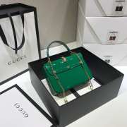 Gucci Sylvie 1969 Black Patent Leather Top Handle Bag - 3