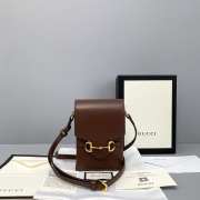 Gucci Horsebit 1955 Liberty Bag Brown - 1