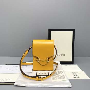 Gucci Horsebit 1955 Liberty Bag Yellow