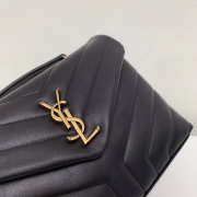 YSL Loulou Bag Black with Gold Hardware 23cm  - 2