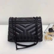 YSL Loulou Bag Black with Black Hardware 23cm  - 2