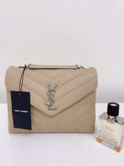 YSL Loulou Bag Light Beige 23cm - 1