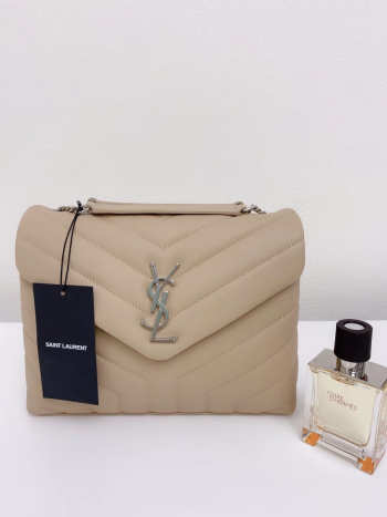 YSL Loulou Bag Light Beige 23cm